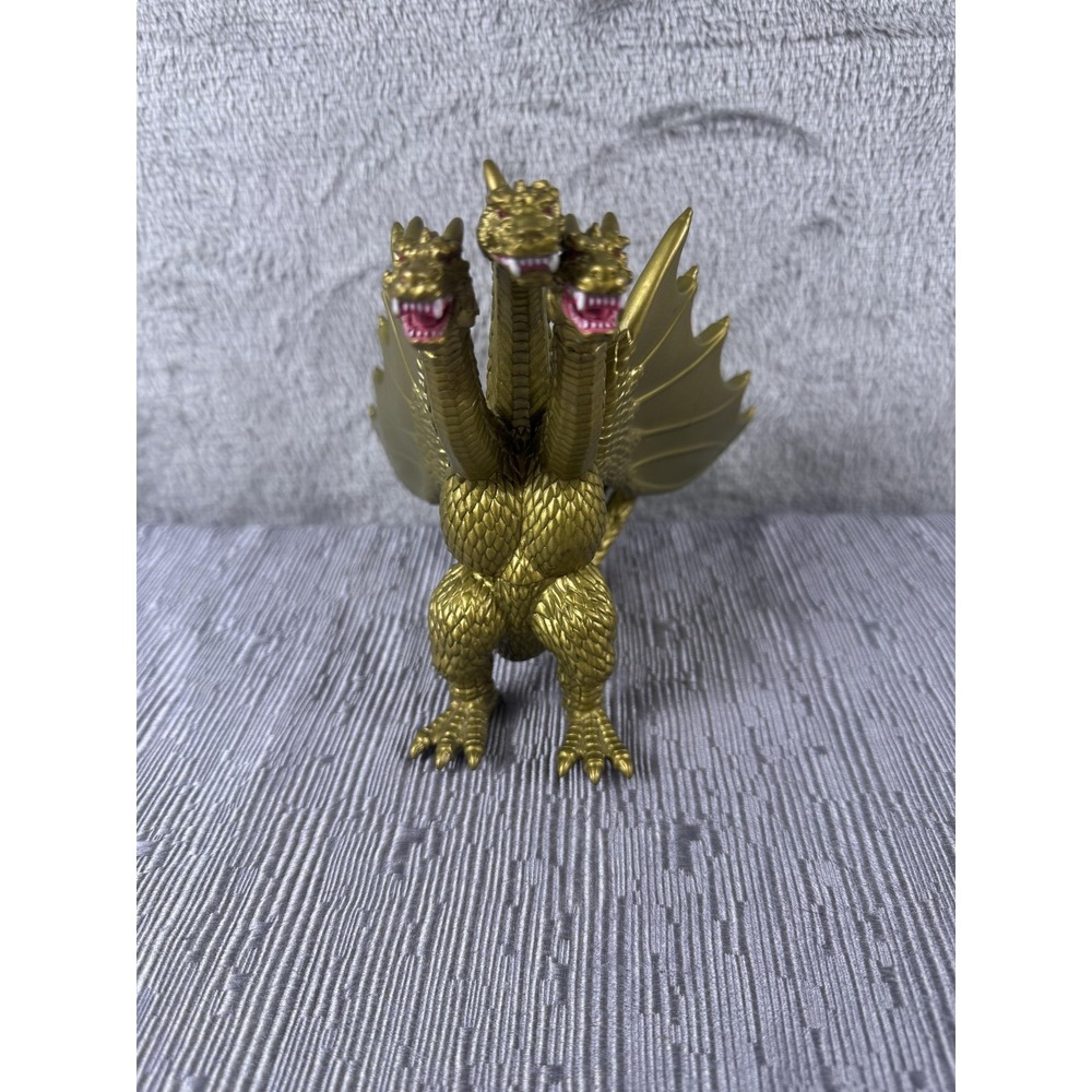 Godzilla Dora Gold Three Headed Dragon Kaiju Action Figure Toy Loose Plastic